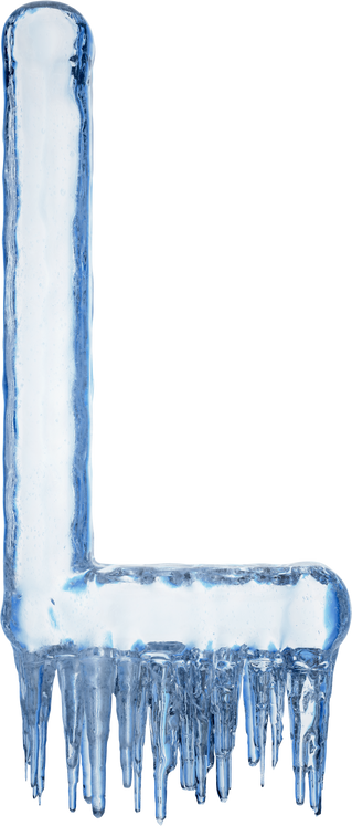 Icy Letter L Typography